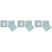 3x 4pc LVD Damask MDF/Cork Coasters Drink Mat Table Protector 10x10cm Sky Blue