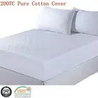 200TC Cotton Cover Quilted Mattress Protector Fully Fitted All Sizes