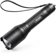 Anker Rechargeable Bolder LC90 LED Flashlight, Pocket-Sized Torch with Black