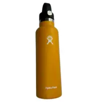 NEW Hydroflask Water Bottle, Starfish Yellow / Golden. 21 Oz Standard Flex Cap