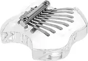UPKOCH 8 Mini Thumb Piano Portable Kalimba Mini Kalimba Finger Thumb Piano Music Instruments Musical Instruments Crystal Thump Musical Accessories Transparent Acrylic