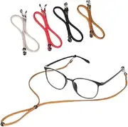 [Generic] Glasses Straps - 4PCS Sports Sunglasses Straps, Adjustable Eyeglass Straps for Men Women