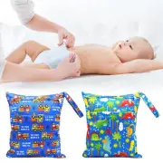 Wet Soiled For Cloth Dry Baby Zippered, Diaper Bag With Waterproof Reusable Two
