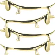 4 Pcs Reusable Chopsticks Dachshund Rest Chic Prevent Utensil Rolling