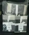Pottery Barn Bryce Buffalo Check Linen FULL QUEEN duvet 2 STD sham charcoal gray
