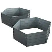 Greenfingers 2x Garden Bed 130x130x46cm Planter Bo