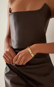 [Suzanne Kalan] 18K Yellow Gold Tennis Bracelet