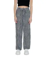 Only WideLeg Pants Zigzag Pattern Women Black
