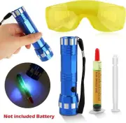Leak Detector Kit Fluorescent Protective Glasses AC Accurate Leak Detector Tools