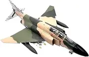 Replica Pre-Build Aircraf Metal 1/100 Scale for Squadron 63 Turkey Airforce F-4Fighter Classic Military Aircraft Model Collectible Display Collection Gift Display