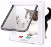 Microchip Activated Cat Flap, Exclusive Entry, Easy Install, 4-Way Ma...