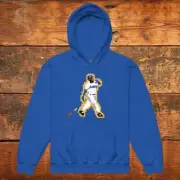 KEN GRIFFEY JR. 8-BIT RETRO VIDEO GAME *YOUTH HEAVY BLEND HOODIE* BASEBALL NEW