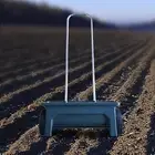 Hand Push Spreader 12L Fertilizer Spreader Walk behind Push Drop Spreader