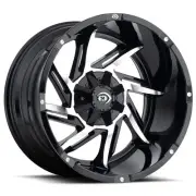 18x9 Vision 422 Prowler Gloss Black Machined Face Wheel 6x135/6x5.5 (12mm) (for: Hyundai)