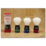 Omega Shaving Brush # 90077 Syntex 100% Synthetic Multi color Red Green and Blue