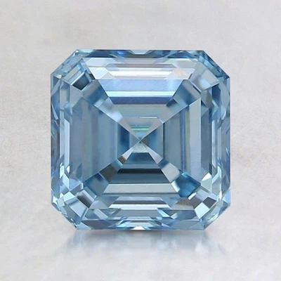 Loose CVD Lab Grown Diamond 7 Ct Blue Color Clarity VVS1 Asscher Cut Certified