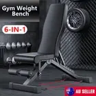 Adjustable Weight Abdominal Bench Sit-Up Back Support Gym Exercise Fitness Flat