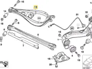 Wishbone upper right for BMW E-46 Z4 E-85