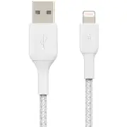 Belkin BoostUp Charge Lightning to USB-A 2m Braided Cable (White)