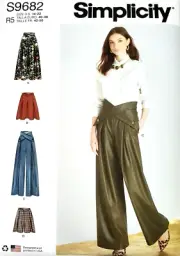 Simplicity 9682 Misses Skirts, Pants, and Shorts Sizes 14-22 Sewing Pattern