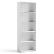 Giantex 5-Shelf Storage Bookcase Modern Display Cabinet Furniture for Living Room Study Book Shelf White