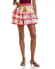 Ramy Brook Marla Tiered Mini Skirt