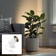 Cord-n-Plug White LED Accent Uplight with Foot Switch