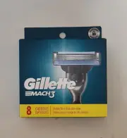 NIB Gillette Mach3 Razor Blades - 8 Cartridges