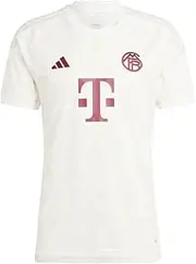 [adidas] Men's Soccer Bayern Munich 23/24 Third Jersey - 100% Recycled Polyester, AEROREADY, FC Bayern Woven Crest