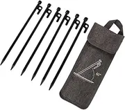 Kisangel 1Set Metal Tent Stakes Durable Ground Pegs for Outdoor Use Heavy Duty Camping Tent Fixing Tools for Compact for