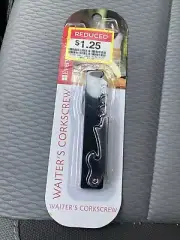 Everyday Living Waiter's Corkscrew to open corked wine bottles NEW OLD STOCK