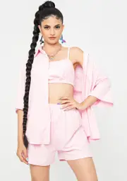Blush Chiller Than U Terry Cloth Set