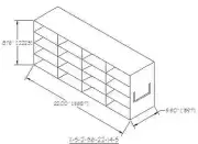 New Laboratory Upright Freezer Racks for 2" high boxes, 4 high x 4 deep