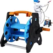 Garden Hose Reel, Heavy Duty Outdoor Tube Storage Cart, Portable Wheeled Water Pipe Roller with Handle for Lawn Irrigation, Car Wash, Patio Cleaning, Farm Maintenance