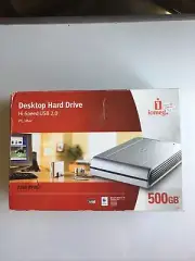 Iomega 500GB Desktop Hard Drive External Hi-Speed USB 2.0 PC/Mac 7200 RPM-New