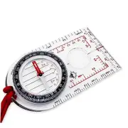 ProMap Compass - Ultra Lightweight Baseplate Map Compass with Declination