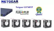 Lot 5x Quiet Fans for NETGEAR ProSAFE GS748TP Low noise best for Home Networking