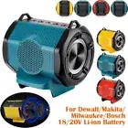 Portable HIFI Bluetooth Speaker Stereo For Makita Milwaukee Dewalt 18V Battery