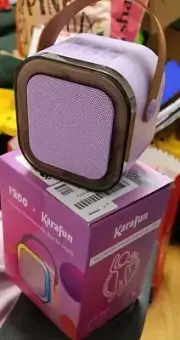Karaoke Machine for Kids – Mini Karaoke Machine with 2 Wireless Microphones, Por