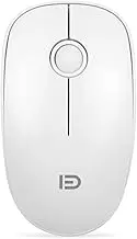 V8 2.4G Wirel Mute Plug& Play Slim Mice Optical Tracking Power Saving Smooth Scroll Wheel for Laptop PC(White) White One Size