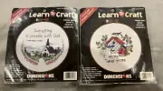Lot Of 2 Dimensions iLearn A Craft Cross Stitch New Sealed thread, fabric hoop