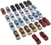30pcs Painted Model Cars Miniature Model Car Building Train Layout Scale HO (1 to 100)