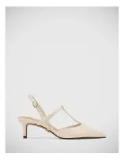 [Wittner] Hiroki Crinkle Patent Leather Slingback in Ivory