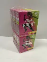 playtex sport Compact tampons Regular 18 Count Per Box (6 Oty Total Of 108 Ct)⚡️