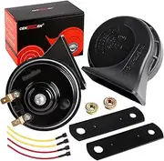 car horns 12v loud [2 pack] set - truck horn - waterproof - tweeter/bass, general accessories, electric snails for cars, motorcycles, alternative electronic components for cars, and train horns
