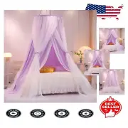 Queen Size Round Dome Canopy Bed Curtain - Elegant Princess-Themed Decoration