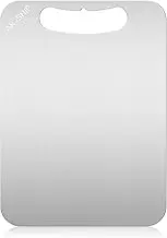 12 x 9 Inches Titanium Cutting Board - 100% Pure Medical Grade Double-Sided Kitchen Chopping Board, Hygiene and Durability, TA1 Material
