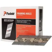 Paslode Collated Fasteners Framing Nails Round Head Interior Coated Steel Gray