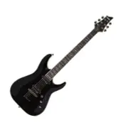 Schecter C-1 Blackjack Mahogany Lundgren M6 String-Thru 24F HH Super Strat