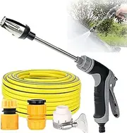 High Pressure Water Gun Upgraded in 2025, with Various Spray Effects, is Used for Portable car Washing Machine, car, Floor and Wall Cleaning (Water Gun + Connector + 5m Water Hose)
